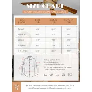 Beaully Women's Brushed Plaid Shirts Long Sleeve Flannel Lapel Button Down Pocketed Shacket Jacket Coats 6017 Khaki X-Large