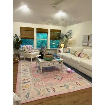 Modern Oushak Rug | Vintage Turkish Washable Design