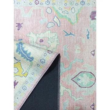 Modern Oushak Rug | Vintage Turkish Washable Design