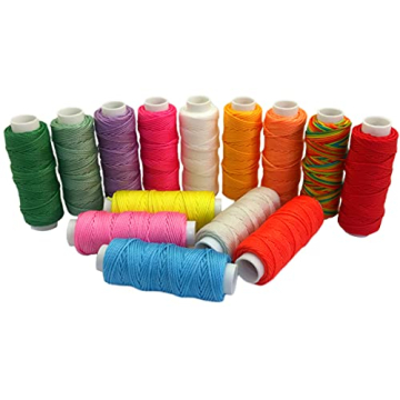 FQTANJU 14 Colors Wax Thread for Macrame and DIY