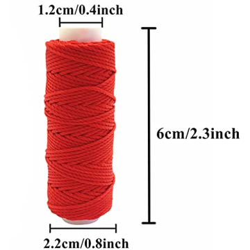 FQTANJU 14 Colors Wax Thread for Macrame and DIY