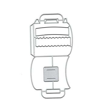 Christmas Cup Metal Die Cuts,3D Christmas Gift Box Cutting Dies Cut Stencils for DIY Scrapbooking Ph...