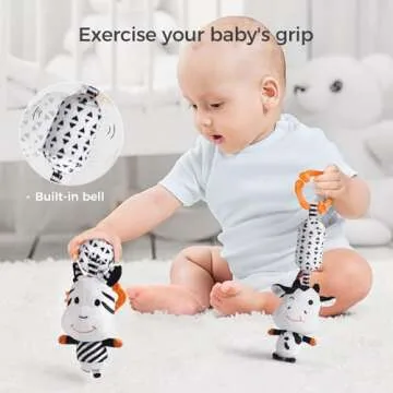 TUMAMA Black and White Baby Toys for Infants 0-12 Months