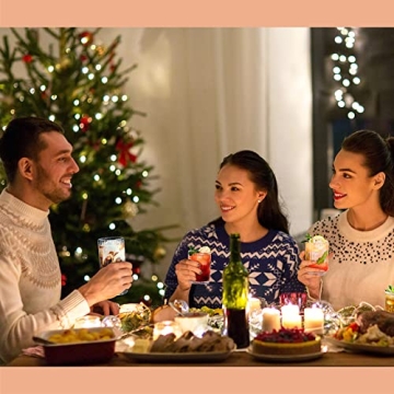 Combler Ribbed Glass Cups Set with Straws - Durable and Stylish