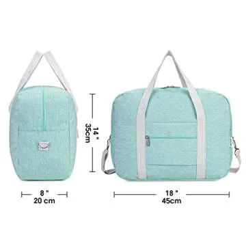 Pack Smart with Mint Green Travel Duffle Bag 30L