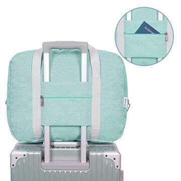 Pack Smart with Mint Green Travel Duffle Bag 30L