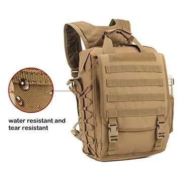 ARMYCAMO Tactical Backpack - Multifunctional 15.6 Inch Laptop Carrying Case