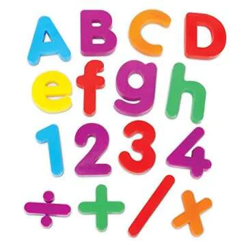 Learning Resources Jumbo Magnetic Letters & Numbers Combo Set