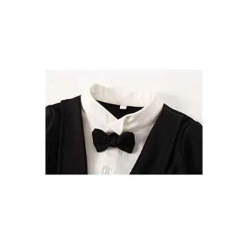 Stylish Baby Boys' Tie Vest Romper for Special Events