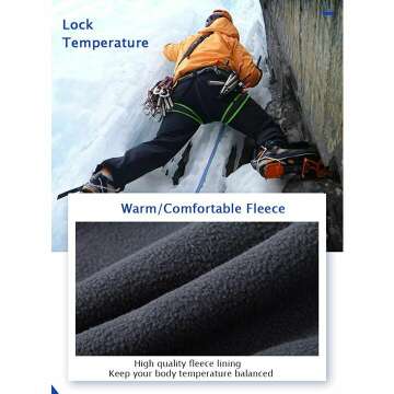 Gash Hao Men's Waterproof Snow Ski Pants for Outdoors