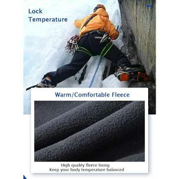 Gash Hao Men's Waterproof Snow Ski Pants for Outdoors