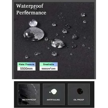 Gash Hao Men's Waterproof Snow Ski Pants for Outdoors