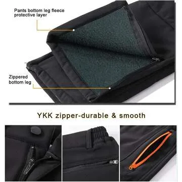 Gash Hao Men's Waterproof Snow Ski Pants for Outdoors