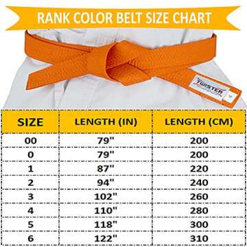 TWISTER RANF Belts for Martial Arts (Green, 5)
