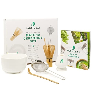 Jade Leaf Matcha Complete Matcha Ceremony Set with Whisk, Bowl & Sifter
