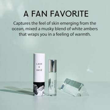 Lake & Skye 11 11 Rollerball Fragrance Oil, 0.33 fl oz (10 ml) - Clean, Sheer, Uplifting Scent