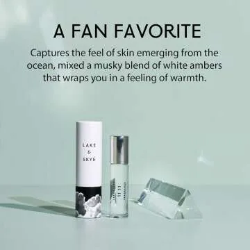 Lake & Skye 11 11 Rollerball Fragrance Oil, 0.33 fl oz (10 ml) - Clean, Sheer, Uplifting Scent