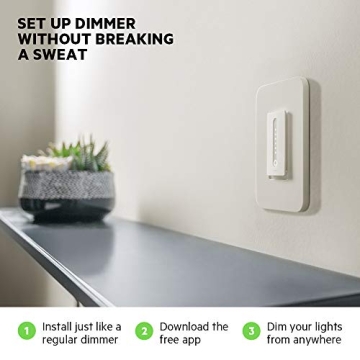 WeMo Smart Dimmer Switch - Control Your Lights Easily
