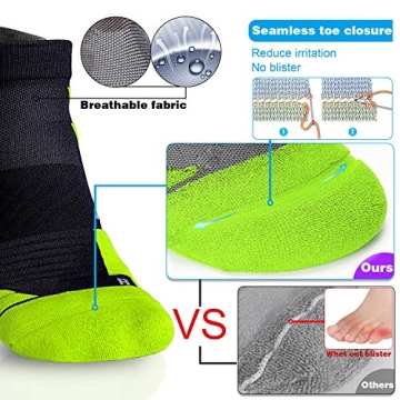 Hylaea No Show Athletic Anti-Blister Coolmax Socks