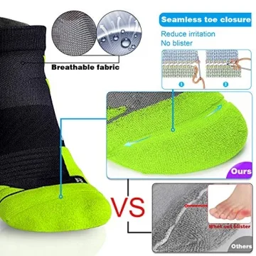 Hylaea No Show Athletic Anti-Blister Coolmax Socks