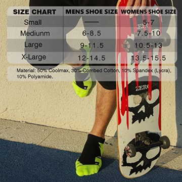 Hylaea No Show Athletic Anti-Blister Coolmax Socks