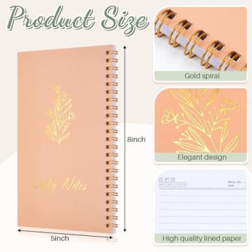 Lewtemi Left Handed Notebooks for Comfortable Writing