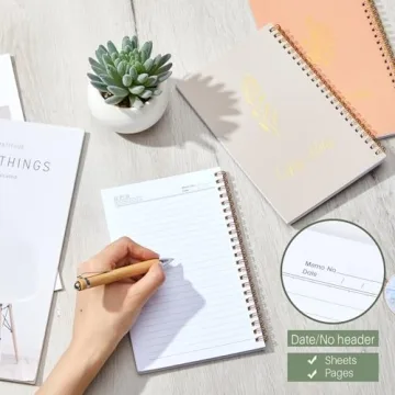 Lewtemi Left Handed Notebooks for Comfortable Writing