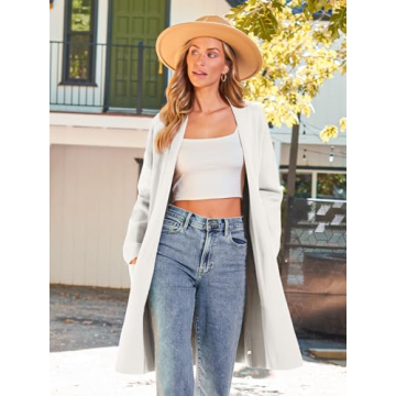 LILLUSORY Women's Oversized Long Cardigan - Trendy Fall Stylish Outerwear