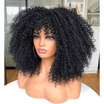 Annivia 16inch Kinky Curly Wig - Fluffy & Fun