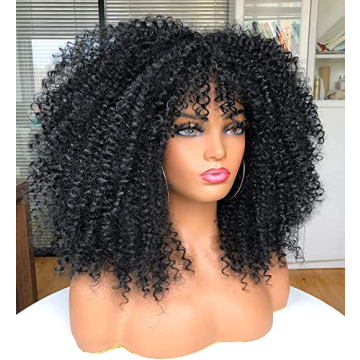 Annivia 16inch Kinky Curly Wig - Fluffy & Fun
