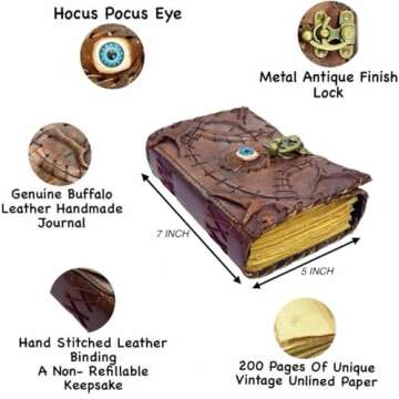 HINDORO Hocus Pocus Spell Book - Unique Witchy Gifts