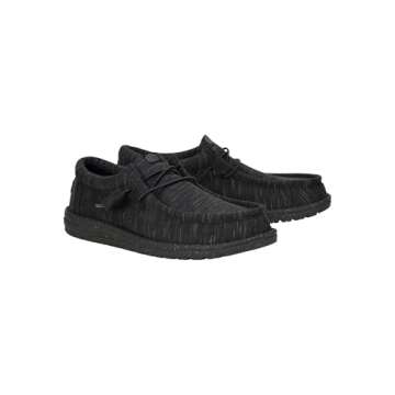 Hey Dude Men's Wally Stretch Fleece Loafers - Lightweight & Comfortable Slip-On Shoes Size 10