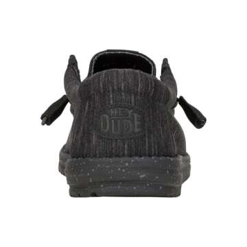 Hey Dude Men's Wally Fleece Midnight - Lightweight Comfort Loafers