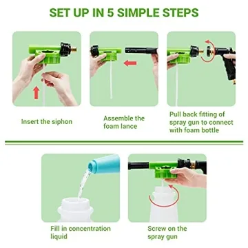 Ohuhu Foam Gun for Easy Car Washing - Adjustable Foam Spray