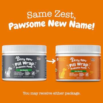 Zesty Paws NAD+ Pill Wrap Probiotic Paste for Dogs - Immune & Digestive System Support - Bacon Flavor - with DE111 Bacillus subtilis - Pockets Any Pill, Tablet & Capsule for Your Dog - 60 Portions