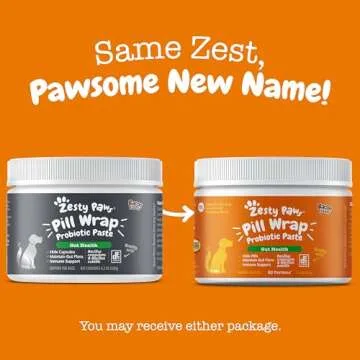 Zesty Paws NAD+ Pill Wrap Probiotic Paste for Dogs - Immune & Digestive System Support - Bacon Flavor - with DE111 Bacillus subtilis - Pockets Any Pill, Tablet & Capsule for Your Dog - 60 Portions
