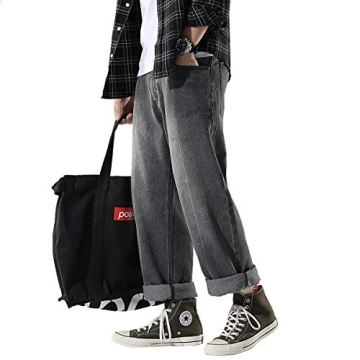 Stylish DOSLAVIDA Men's Work Jeans for Casual Wear