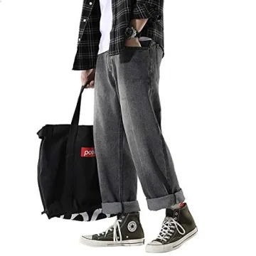 Stylish DOSLAVIDA Men's Work Jeans for Casual Wear