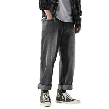 Stylish DOSLAVIDA Men's Work Jeans for Casual Wear