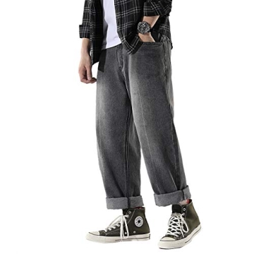 Stylish DOSLAVIDA Men's Work Jeans for Casual Wear