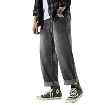 Stylish DOSLAVIDA Men's Work Jeans for Casual Wear