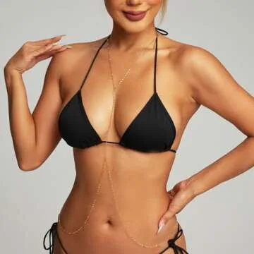 Elegant Stainless Steel Lip Chain Body Necklace for Women