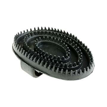 HORZE Rubber Curry Comb for Enhanced Horse Grooming