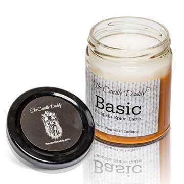 Basic- Fun and Funny - 6 oz- Pumpkin Spice Latte Fall Halloween Candle