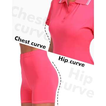 FKEEP Women's Golf Dress Tennis Dresses Workout Athletic Dress with Shorts/Short Sleeve/Pocket (Neon...
