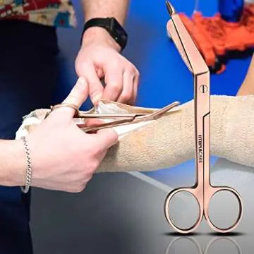 Utopia Care Medical Scissors – 5.5" EMT Shears in Rose Gold