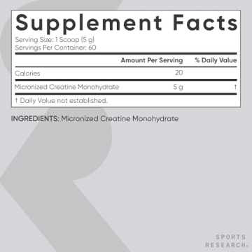 Sports Research Creatine Monohydrate for Muscle & Performance