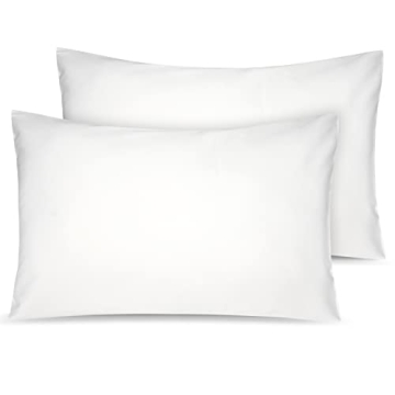 Organic Cotton Toddler Pillowcase 2 Pack, 14 x 20 Travel Pillow Case Cover for Babies, Kids, Boys an...