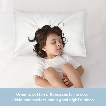 Organic Cotton Toddler Pillowcase Soft and Breathable 2 Pack
