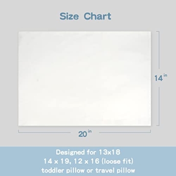 Organic Cotton Toddler Pillowcase Soft and Breathable 2 Pack